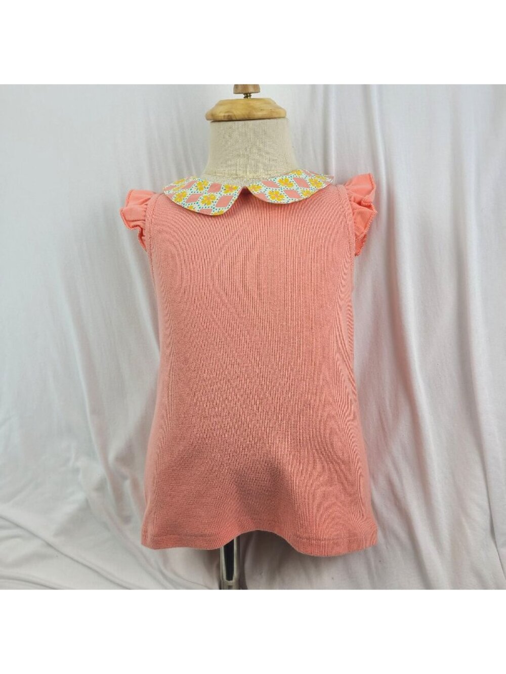 Matilda Jane Wonderment Eyes on Me Collared Tank Ribbed Girls 4 NWT